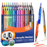 30 Colors ClickLink Acrylic Markers